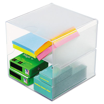 deflecto&reg; Stackable Cube Desktop Organizer