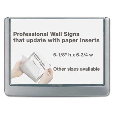 Durable&reg; Click Sign Holder For Interior Walls