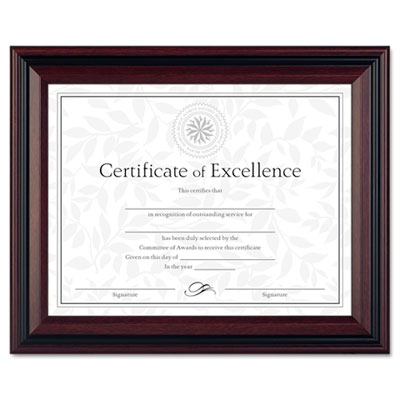 DAX&reg; Two-Tone Rosewood/Black Document Frame