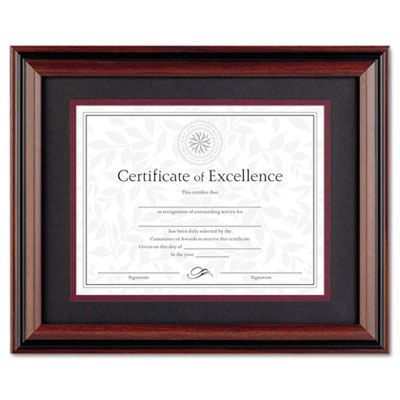 DAX&reg; Two-Tone Rosewood/Black Document Frame