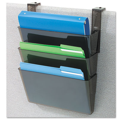 deflecto&reg; DocuPocket&reg; Stackable Three-Pocket Partition Wall Set