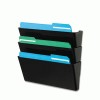 deflect-o&reg; DocuPocket&reg; Stackable Three-Pocket Wall Set
