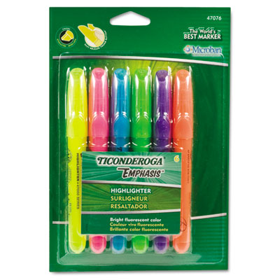 Ticonderoga&reg; Emphasis&trade; Desk Style Highlighters