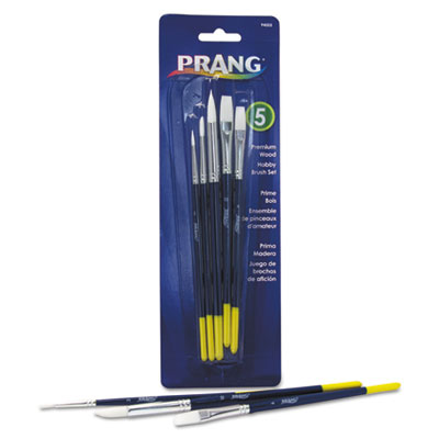 Prang&reg; Hobby Five-Brush Set