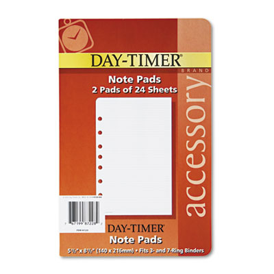 Day-Timer&reg; Lined Note Pads for Organizer