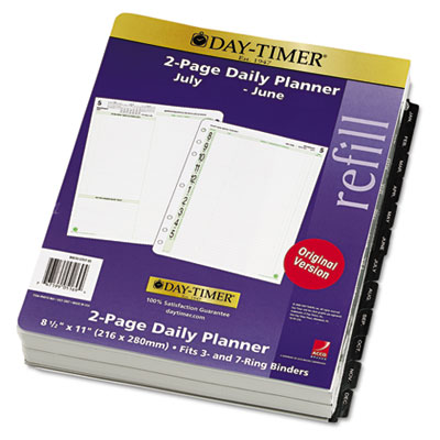 Day-Timer&reg; Original Two-Page-Per-Day Wirebound Refill