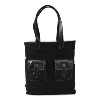 Day-Timer&reg; Pink Ribbon Reversible Canvas Tote