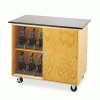 Diversified Woodcrafts Mobile Microscope Storage Cabinet