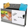 deflect-o&reg; MyStyle&trade; Stainless Steel Finish DocuPocket&reg; with White Board