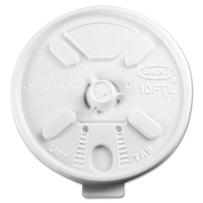 Dart&reg; Lift n' Lock Plastic Hot Cup Lids