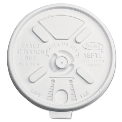 Dart&reg; Lift n' Lock Plastic Hot Cup Lids