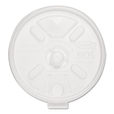 Dart&reg; Lift n' Lock Plastic Hot Cup Lids