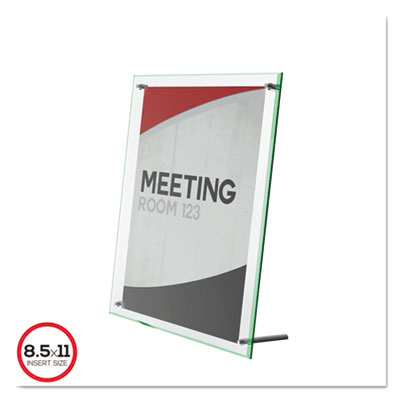 deflecto&reg; Superior Image&reg; Beveled Edge Sign Holder