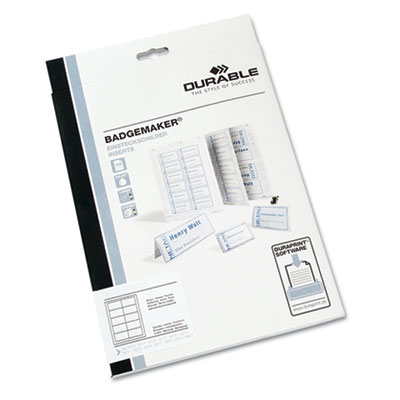Durable&reg; Click-Fold&reg; Convex Name Badge Inserts