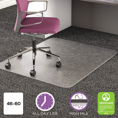 deflecto&reg; UltraMat All Day Use Chair Mat for High Pile Carpeting