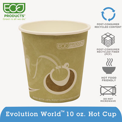 Eco-Products&reg; Evolution World&trade; 24% PCF Hot Drink Cups