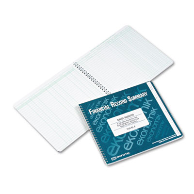 Ekonomik&reg; Wirebound Check Register Accounting System