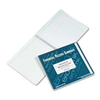 Ekonomik&reg; Wirebound Check Register Accounting System