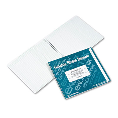 Ekonomik&reg; Wirebound Check Register Accounting System