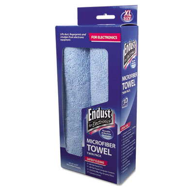 Endust&reg; for Electronics Extra-Large Microfiber Towel Twin-Pack