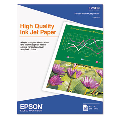 Epson&reg; High Quality Inkjet Paper