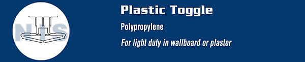 Plastic Toggle Polypropylene