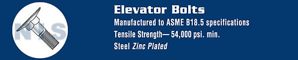 Elevator Bolt Zinc