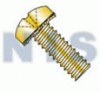 JIS B1188 Phillips Pan External Sems Fully Threaded Zinc Bake And Trivalent Yellow ROHS