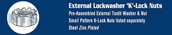 K Lock Nut Zinc and Bake