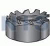 K Lock Nut Black Zinc and Bake