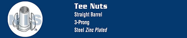 3 Prong Tee Nut Zinc