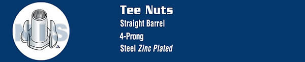 4 Prong Tee Nut Zinc
