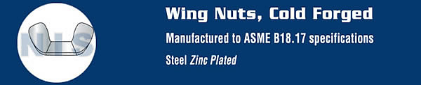 Cold Forged Wing Nut Zinc
