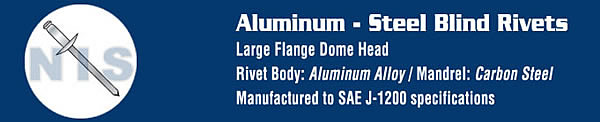 Large Flange Dome Head: Aluminum Body - Steel Mandrel 