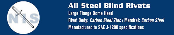 Large Flange Dome Head: Steel Body - Steel Mandrel 