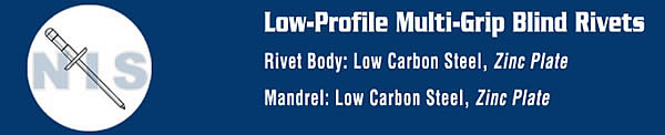 Low Profile Head: Steel Body - Steel Mandrel 
