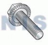 Serrated Hex Flanged Washer Undercut Full Thread Scr Case Hard Zinc & Bake