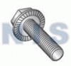 Serrated Hex Flanged Washer Undercut Full Thread Screw 18 8 Stainless Steel