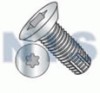 Six Lobe Flat Undercut Thread Cutting Screw Type F Fully Threaded Zinc And Bake