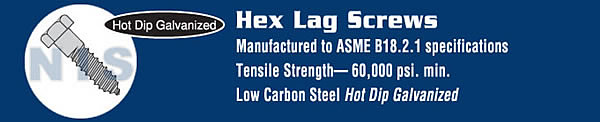 Hex Lag Screw Galvanized