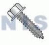 A/F.428-.437 Head Hgt .300-.312 Unslot Indent Hexwash Lag Screw Full Thread Zinc