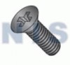 Phillips Flat Machine Screw Fully Threaded Black Zinc