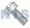 Slotted Fillister Head Machine Screw Fully Threaded Zinc
