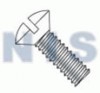 Slotted Oval Machine Screw Fully Threaded Zinc with White Painted Heads