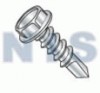 UNSLOTTED HEX WASHER WITH NUMBER 4 POINT SELF DRILLING SCREW ZINC