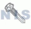 UNSLOTTED HEX WASHER WITH NUMBER 5 POINT SELF DRILLING SCREW ZINC