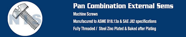 Combination (slot/phil) Pan External Sems