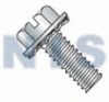 Slotted Hex Washer External Sems Machine Screw Fully Threaded Zinc And Bake