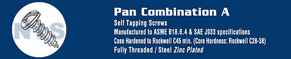 TYPE A - Phillips Combination Sheet Metal Screws