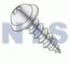 Phillips Round Washer Self Tapping Screw Type A Fully Threaded Chrome